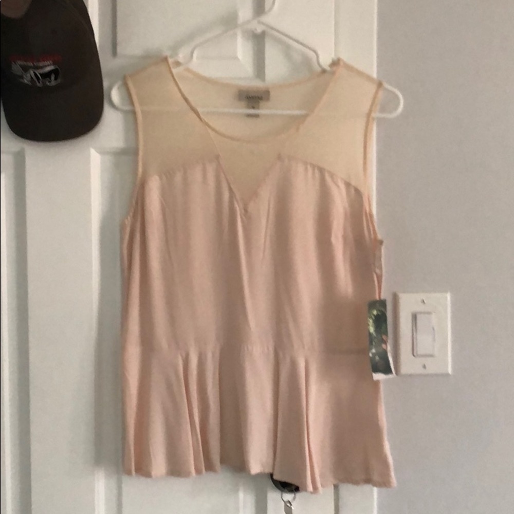 2 for $20 Pale pink AMBAR peplum size medium NWT